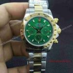 Knockoff Rolex Cosmograph Daytona Watch Two Tone Gold Green Dial